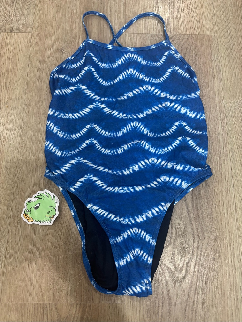 Jolyn Brandon2 Oceanside Blue Tie-Dye One-Piece Swimsuit